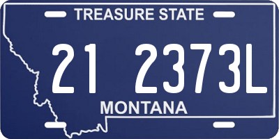 MT license plate 212373L