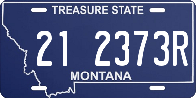 MT license plate 212373R