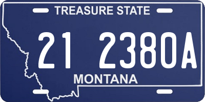 MT license plate 212380A