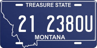 MT license plate 212380U
