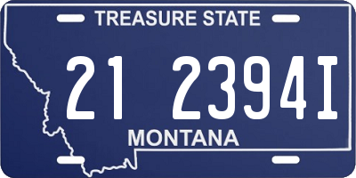 MT license plate 212394I