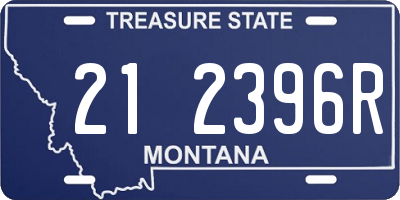 MT license plate 212396R