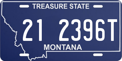 MT license plate 212396T
