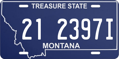 MT license plate 212397I