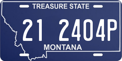 MT license plate 212404P