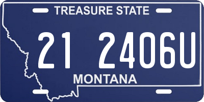 MT license plate 212406U