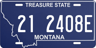 MT license plate 212408E