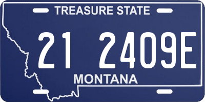MT license plate 212409E