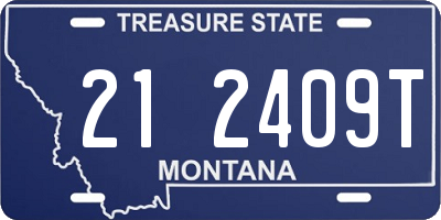 MT license plate 212409T