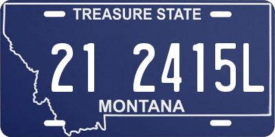 MT license plate 212415L