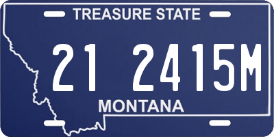 MT license plate 212415M
