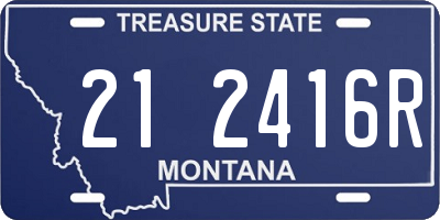 MT license plate 212416R