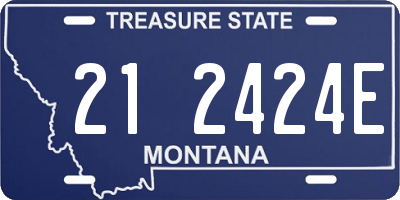 MT license plate 212424E