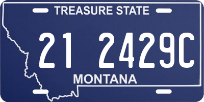MT license plate 212429C