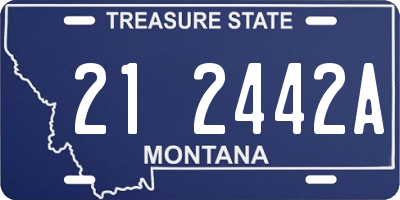 MT license plate 212442A