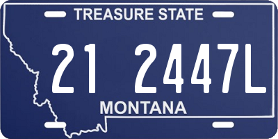 MT license plate 212447L