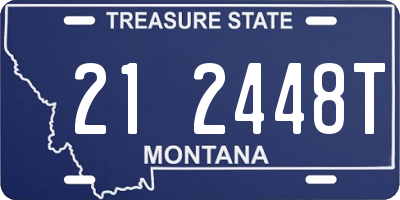 MT license plate 212448T