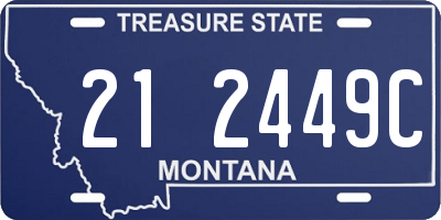 MT license plate 212449C