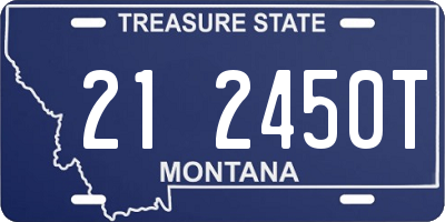 MT license plate 212450T