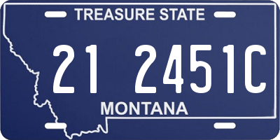 MT license plate 212451C