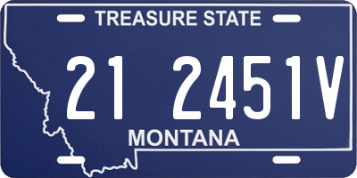 MT license plate 212451V