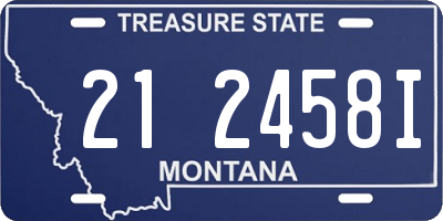 MT license plate 212458I