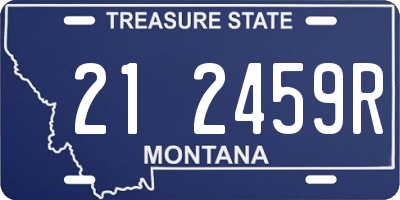 MT license plate 212459R