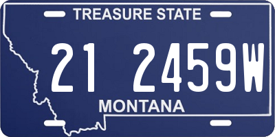 MT license plate 212459W