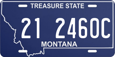 MT license plate 212460C