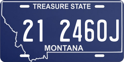 MT license plate 212460J