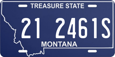 MT license plate 212461S