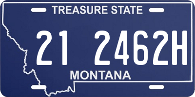 MT license plate 212462H