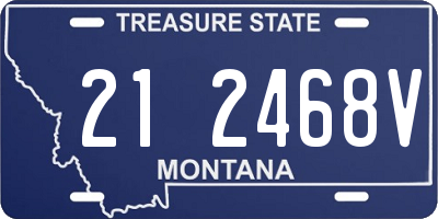 MT license plate 212468V