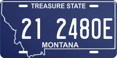 MT license plate 212480E