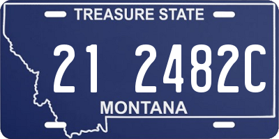 MT license plate 212482C