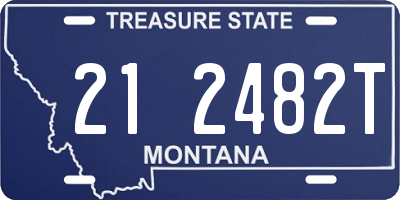 MT license plate 212482T