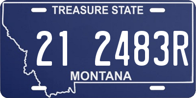 MT license plate 212483R
