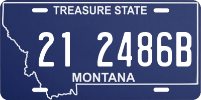 MT license plate 212486B