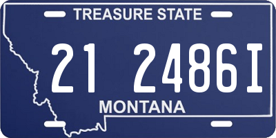 MT license plate 212486I