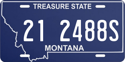 MT license plate 212488S