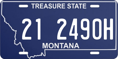 MT license plate 212490H