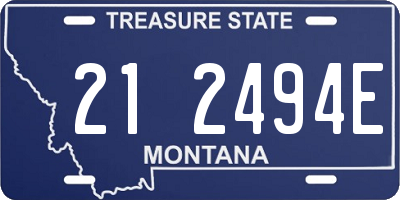 MT license plate 212494E