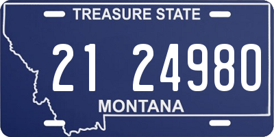 MT license plate 212498O