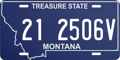 MT license plate 212506V