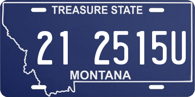 MT license plate 212515U
