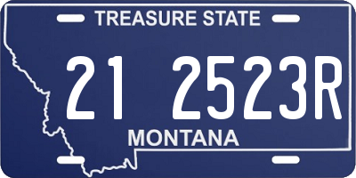 MT license plate 212523R