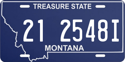 MT license plate 212548I