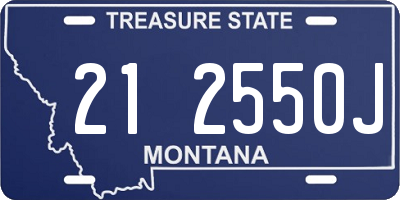 MT license plate 212550J