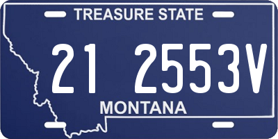 MT license plate 212553V