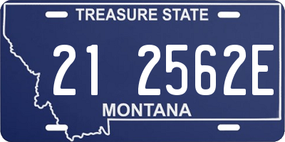 MT license plate 212562E